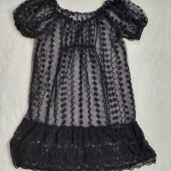 Black sheer Romantic dress from Zara - Picture 2 of 11